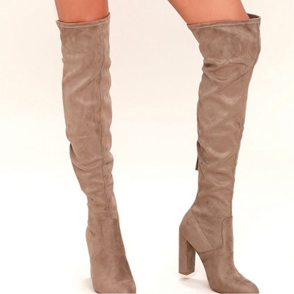Steve Madden Suede feel Thigh high boots - Picture 6 of 8